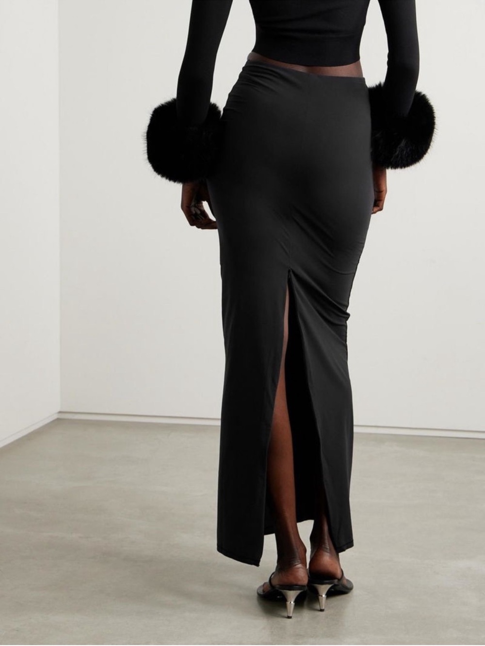 SKIMS fits everybody Maxi Skirt / ONYX